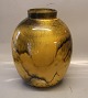 Kahler Uranium Yellow Glaze Large Vase 33 x 25 cm Signed HAK Svend Hammershoi