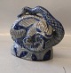 Unique 1923 Knud Kyhn Hedgehog and snake ca 19 x 21 cm Blue Glaze Royal 
Copenhagen Art Pottery 
