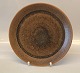 Dinner plate 24.5 cm Noeddebo Brown Ceramics Stoneware Danish Art Pottery 
Knabstrup
