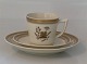 9481-947 Coffee cup and saucer 17 cl
 Golden Clover # 947 (Cream) Royal Copenhagen (Old Liselund)
