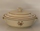 9575-947 Lidded vegetable bowl 22 cm Golden Clover # 947 (Cream) Royal 
Copenhagen (Old Liselund)
