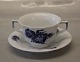 8571-10 Cup with 2 handles 6 x 13 cm & saucer 10-8500 Blue Flower Angular 
Tableware
