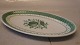 1094-12 Small platter, oval 24 x 13.5 cm  Aluminia Faience Green Tranquebar
