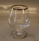 Cognac 9 cm. stk. Seagull  Lyngby Glass - stemware with gold and gulls
