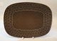402 Dish 35 x 24 cm / 14"
 Umbra Brown Azur Nissen Kronjyden B&G Quistgaard  Stoneware