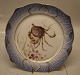 1212-3002 Fish Platter 24 cm Cancer pagurus (edible crab or brown crab) #19 Blue 
Fish Plate Royal Copenhagen 

