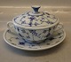 1029 Soup cup 5.5 x 12 cm + 2 handles & saucer 17.8 cm  Bouillon cup  (768)  
with lid B&G Blue Traditional -  tableware Hotel