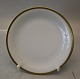 Antique  616 Cake plate 17 cm wide gold rim Antique   All white with gold rim on 
old form B&G Porcelain