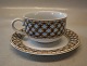 Lyseblå flet 084 Cappuccino kop 28 cl (1271084) Tekop med  underkop 16.5 cm 
(085) Liselund (Ny) Kongelig Dansk Design af Diana Holstein