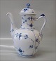 Blue Fluted Danish Porcelain 048-1 Coffee Pot 8 cups (#126) ca 25 cm high
