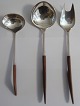 Cohr Trinita Serving Pieces in Sterling Silver with wooden handle. 4 different 
items