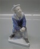 Royal Copenhagen figurine 
963 RC Sailor boy sitting Chr T. 1905 14 cm